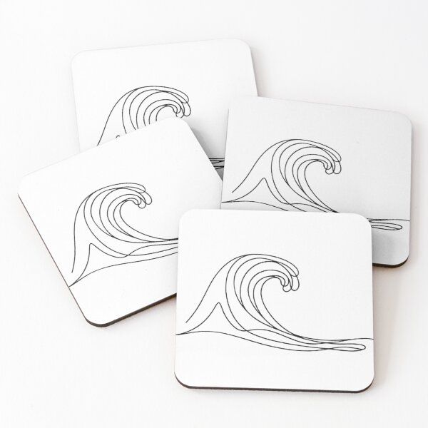 Item preview, One Continuous Line Drawing Ocean Wave designed and sold by thenextstepua.