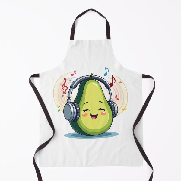 Item preview, Music Lover Avocado - Cute Punny Foodie designed and sold by KhadijaBatool38.