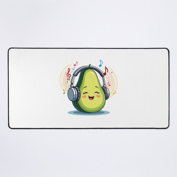 Item preview, Music Lover Avocado - Cute Punny Foodie designed and sold by KhadijaBatool38.