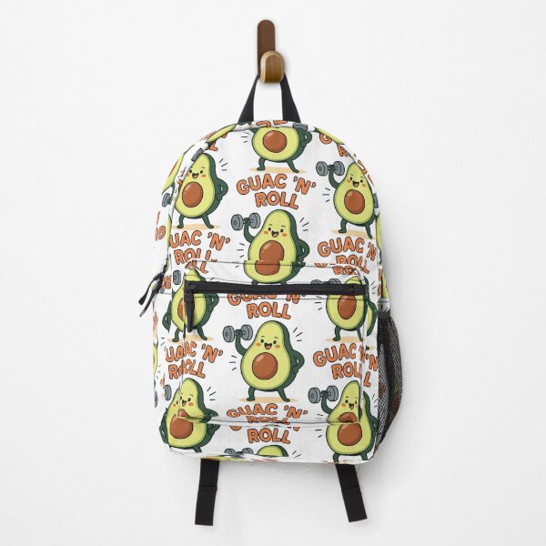 Item preview, Guac ’N’ Roll Avocado – Cute Gym Fitness Pun Illustration designed and sold by JoyverseStudio.