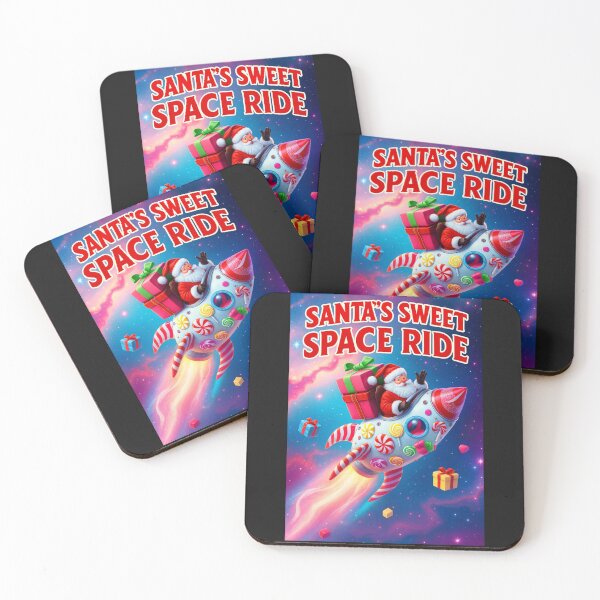 Item preview, Santa’s Sweet Space Ride – Candy Rocket Christmas Adventure designed and sold by Laugh & Rewind .
