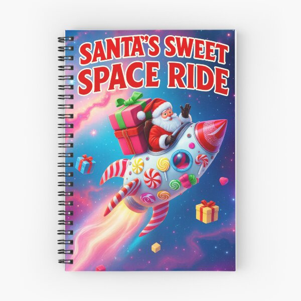 Item preview, Santa’s Sweet Space Ride – Candy Rocket Christmas Adventure designed and sold by Laugh & Rewind .