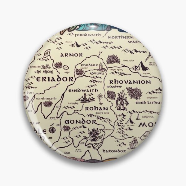 Item preview, Middle Earth Map designed and sold by karsivenco.