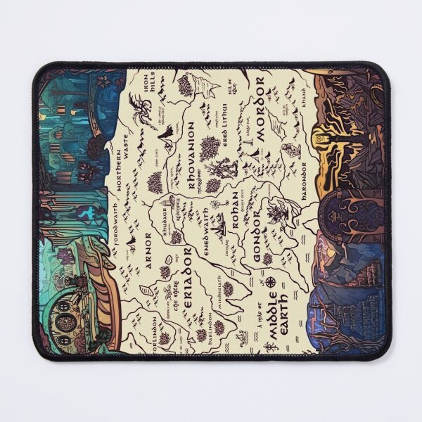 Item preview, Middle Earth Map designed and sold by karsivenco.