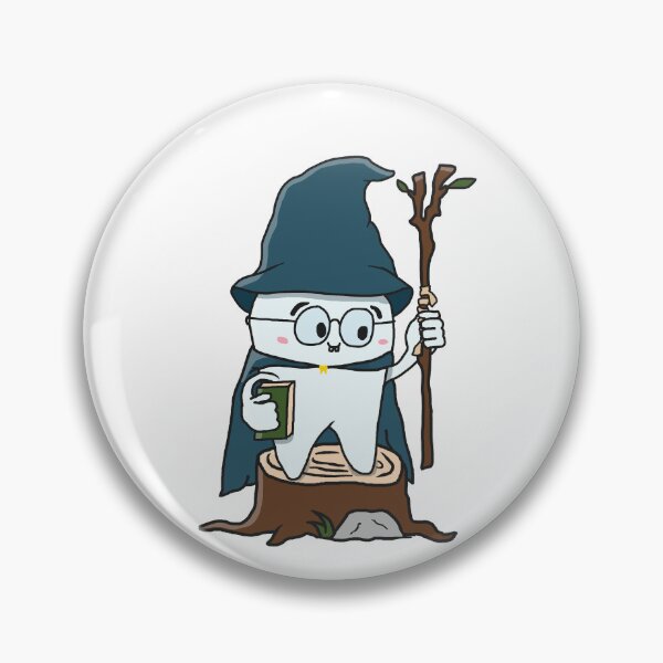 Item preview, Wisdom Tooth – Wizard Tooth Pun Illustration designed and sold by PeanutCandy.