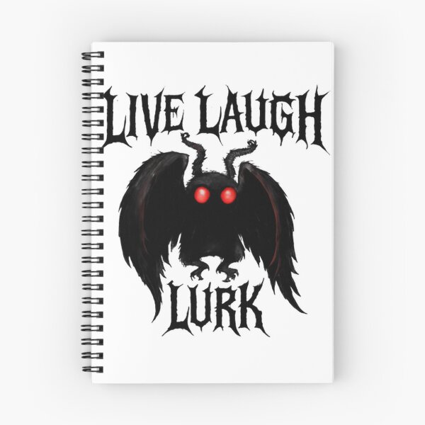 Item preview, Live Laugh Lurk Funny Mothman Chilling in Shadows designed and sold by SkeletonsDanger.