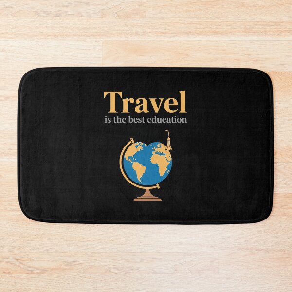 Item preview, Vacation Mode Travel Quote Globe Graduation Cap designed and sold by FndPardaL.