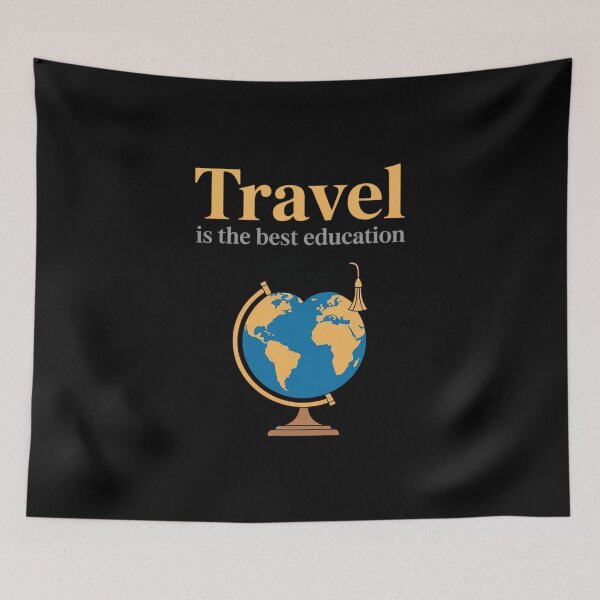 Item preview, Vacation Mode Travel Quote Globe Graduation Cap designed and sold by FndPardaL.
