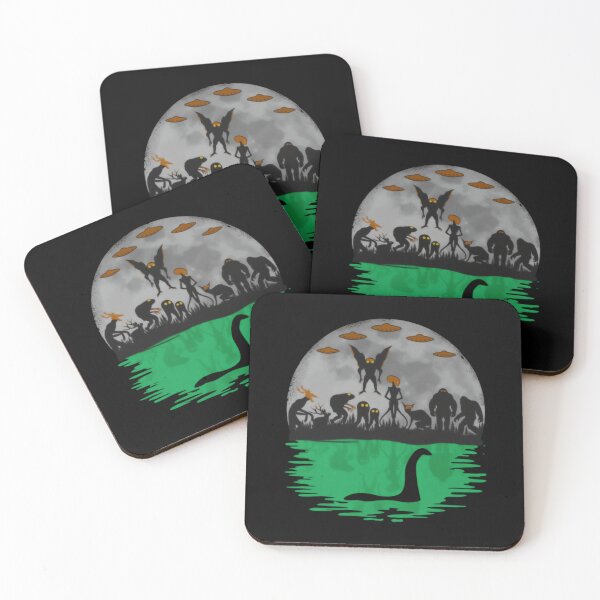 Item preview, Cryptid Mothman Bigfoot Aliens Observing Our World designed and sold by SkeletonsDanger.