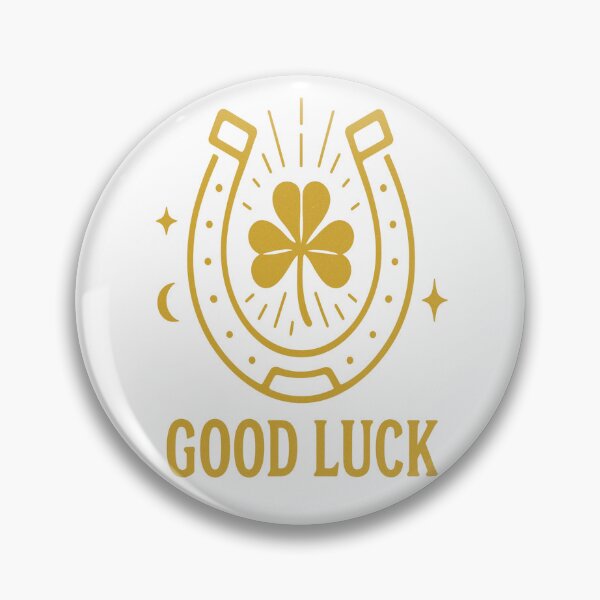 Item preview, Golden Good Luck Horseshoe Clover Art designed and sold by HiteshArt111.