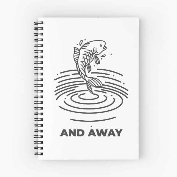 Item preview, And Away – Minimalist Catch & Release Fishing Design  designed and sold by TalkTee Me.