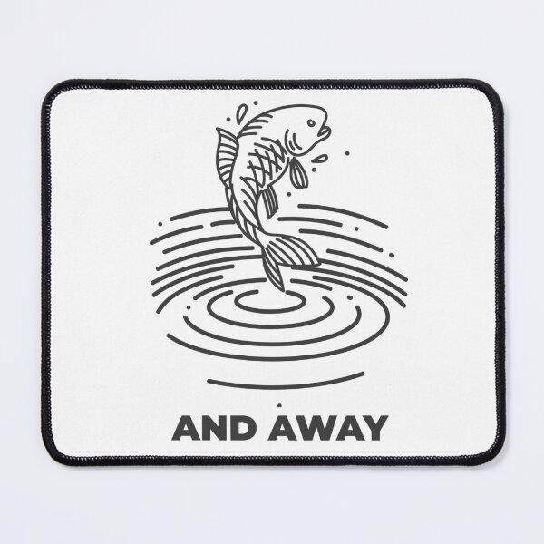 Item preview, And Away – Minimalist Catch & Release Fishing Design designed and sold by TalkTee Me.