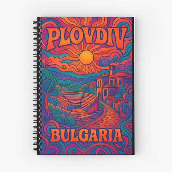 Item preview, Plovdiv Psychedelic Travel Poster - 70s Retro Art designed and sold by Cosmopolis.