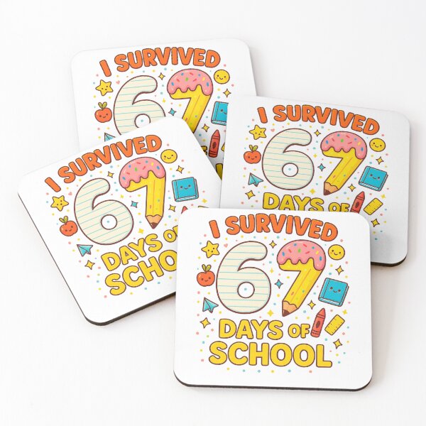 Item preview, I Survived 67 Days of School Funny Teacher Student Meme designed and sold by SONBAN.