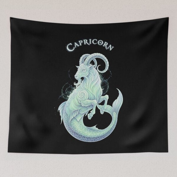 Item preview, Glimmering Capricorn Zodiac designed and sold by ZodiacWonders.