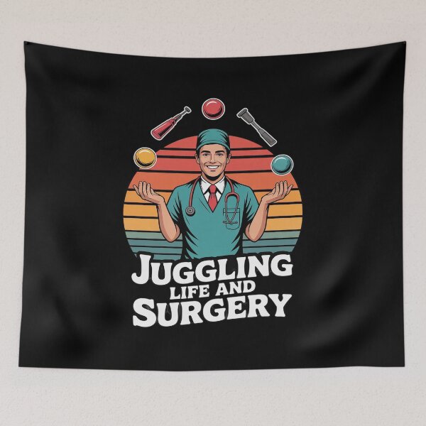 Item preview, Vascular Surgeon Juggling Life and Surgery designed and sold by JaskconLIfe23.