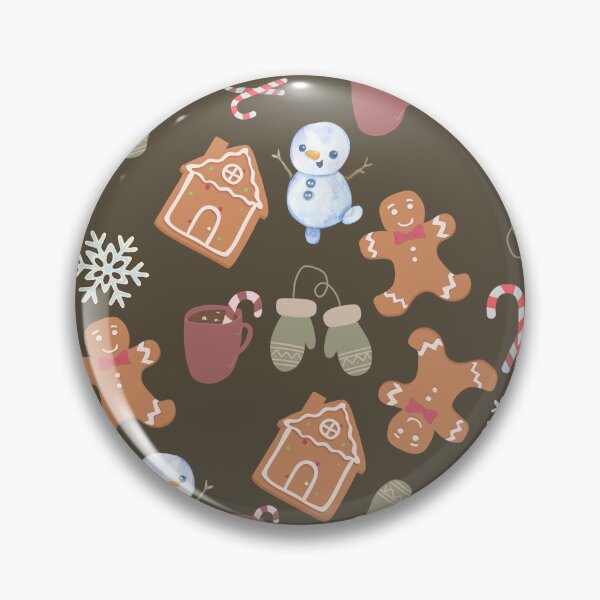 Item preview, Winter Cozy Holiday Pattern – Cute Gingerbread House, Candy Cane, Snowflake Pattern Design designed and sold by Furkan Al-Gburi.
