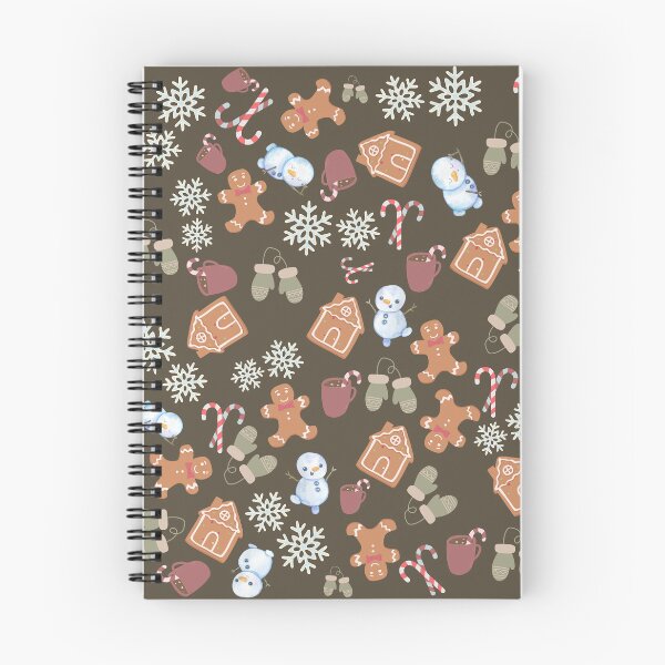 Item preview, Winter Cozy Holiday Pattern – Cute Gingerbread House, Candy Cane, Snowflake Pattern Design designed and sold by Furkan Al-Gburi.
