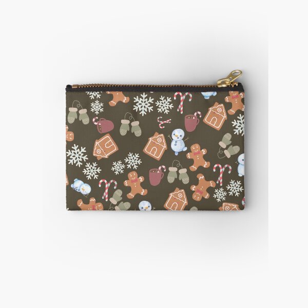 Item preview, Winter Cozy Holiday Pattern – Cute Gingerbread House, Candy Cane, Snowflake Pattern Design designed and sold by Furkan Al-Gburi.
