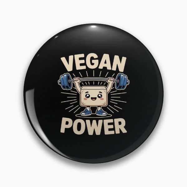 Item preview, Vegan Power, Cute Tofu Weightlifting Fun Barbell designed and sold by JaskconLIfe23.