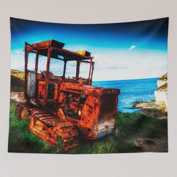 Item preview, Rusty Tractor by Flamborough Head North Landing, Yorkshire, England designed and sold by Paul Thompson Photography.