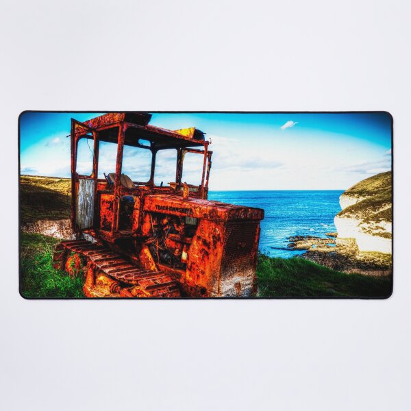 Item preview, Rusty Tractor by Flamborough Head North Landing, Yorkshire, England designed and sold by Paul Thompson Photography.
