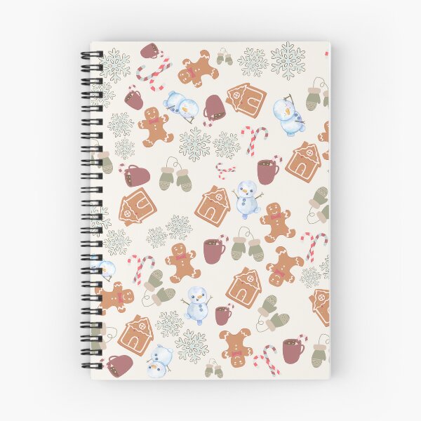 Item preview, Winter Cozy Holiday Pattern – Cute Gingerbread House, Candy Cane, Snowflake Pattern Design designed and sold by Furkan Al-Gburi.