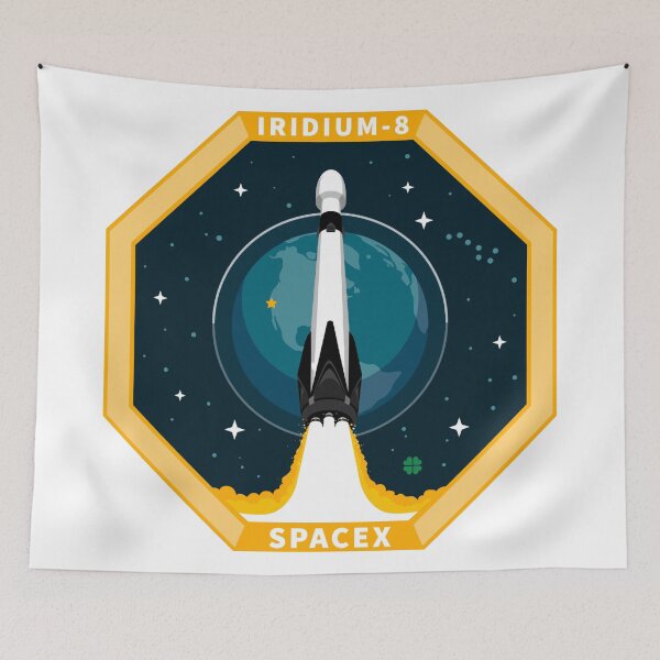 Item preview, SpaceX Iridium-8 Satellite Constellation Launch Patch designed and sold by CharlieDesings.
