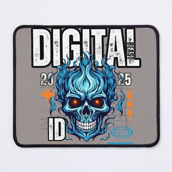 Item preview, Digital Beast Cyberpunk Skull Graphic designed and sold by Ave Imprints.