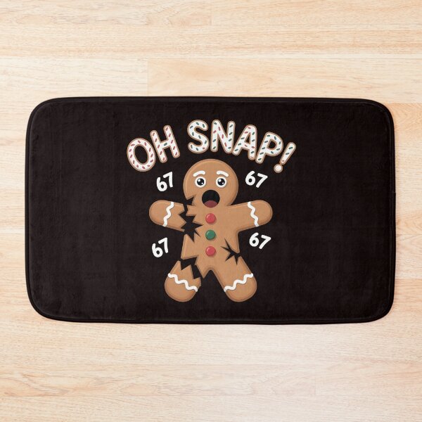 Item preview, Gingerbread Man Meme – Oh Snap Gingerbread 67 Christmas Humor designed and sold by Redgiant87x.