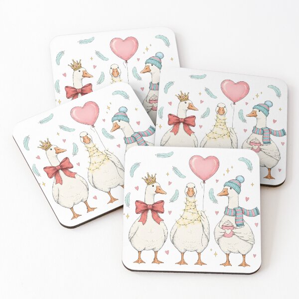 Item preview, Funny Valentine Goose, Pink Coquette Valentine, Valentine Goose, Funny Valentine Design designed and sold by DesignDenDo ⭐⭐⭐⭐⭐.