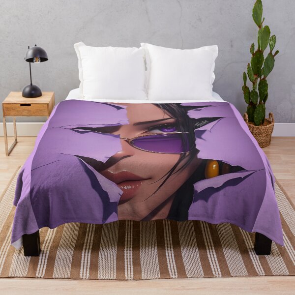 Item preview, Purple Vision – Stylish Portrait Through Torn Paper designed and sold by Dyan4.
