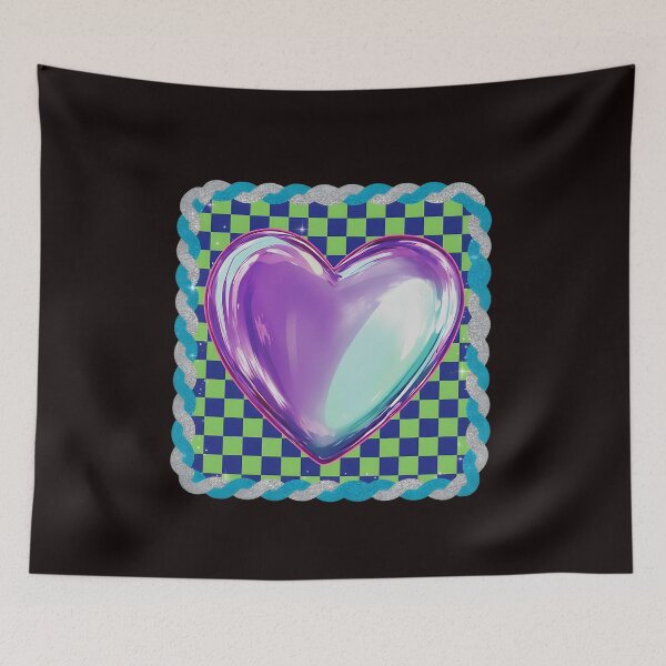 Item preview, Retro Valentines Day Heart, Retro Checkered Valentines, Valentines Day Design, Coquette Valentine, Pink Love designed and sold by DesignDenDo ⭐⭐⭐⭐⭐.