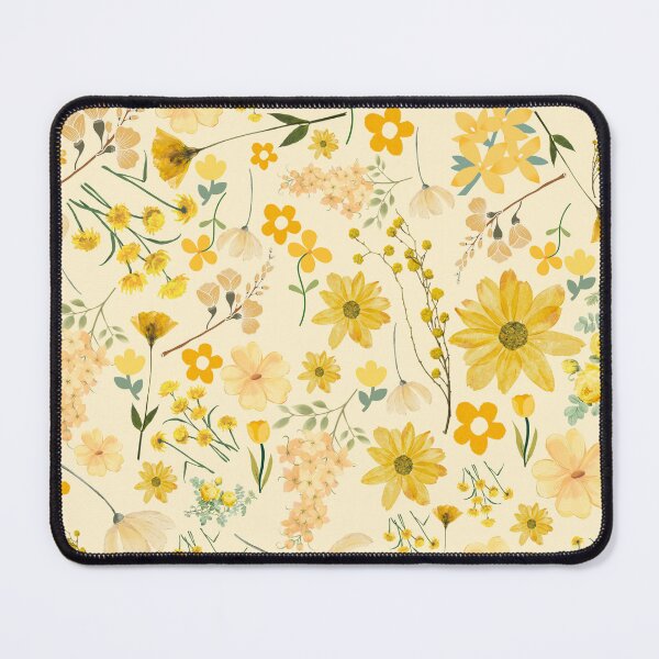 Item preview, Pretty Yellow Flowers Design - Cute Floral Pattern Design designed and sold by Furkan Al-Gburi.