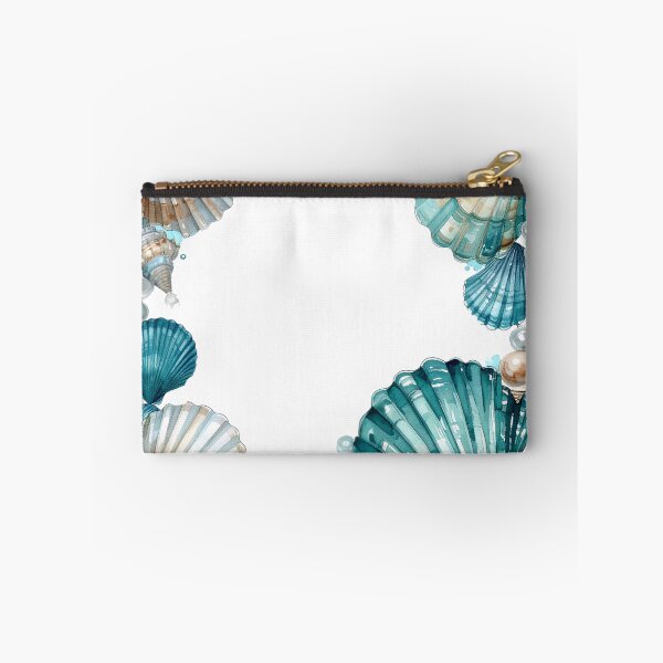Item preview, Watercolor Seashell and Pearl Border Frame Design Art designed and sold by takeng07.