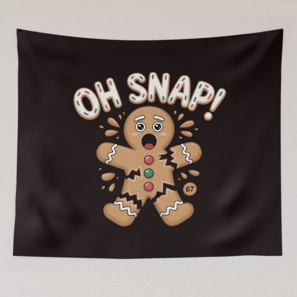 Item preview, Oh Snap Gingerbread 67 – Six Seven Meme Christmas Style designed and sold by Redgiant87x.