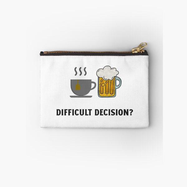 Item preview, Difficult Decision? Tea or Beer – Funny Drink Lovers design  designed and sold by TalkTee Me.
