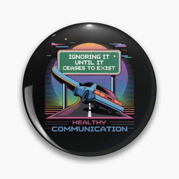 Item preview, Ignoring It Until It Ceases to Exist Retro Sunset Communication Highway Design designed and sold by SplashTastic.
