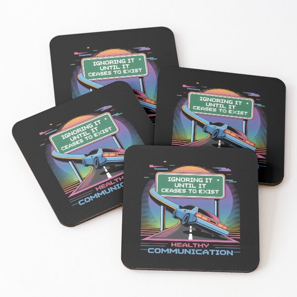 Item preview, Ignoring It Until It Ceases to Exist Retro Sunset Communication Highway Design designed and sold by SplashTastic.