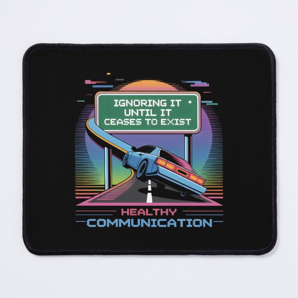 Item preview, Ignoring It Until It Ceases to Exist Retro Sunset Communication Highway Design designed and sold by SplashTastic.