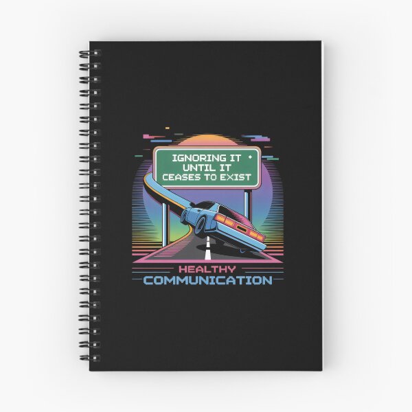 Item preview, Ignoring It Until It Ceases to Exist Retro Sunset Communication Highway Design designed and sold by SplashTastic.