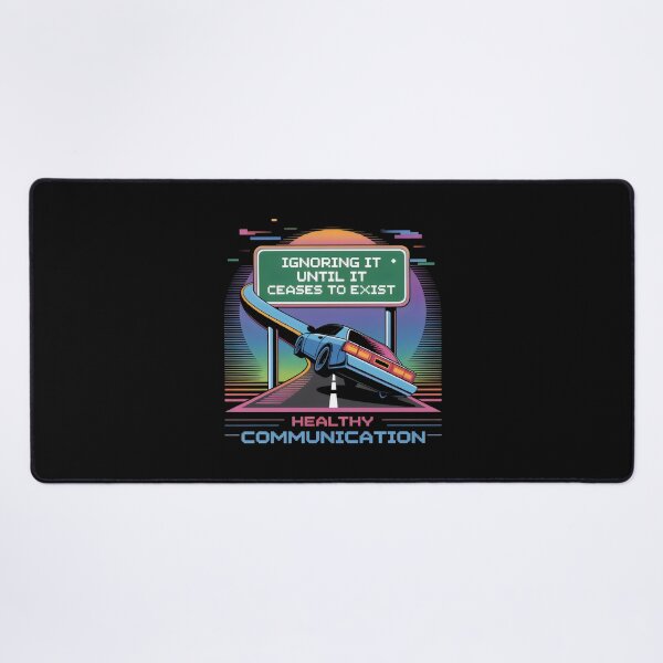 Item preview, Ignoring It Until It Ceases to Exist Retro Sunset Communication Highway Design designed and sold by SplashTastic.