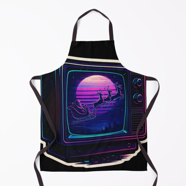 Item preview, VHS Christmas Nostalgia – Neon Santa Moon Flight – Gift for 80s Kid • Vaporwave • Neon Retro CRT designed and sold by JacobKAurumhead.