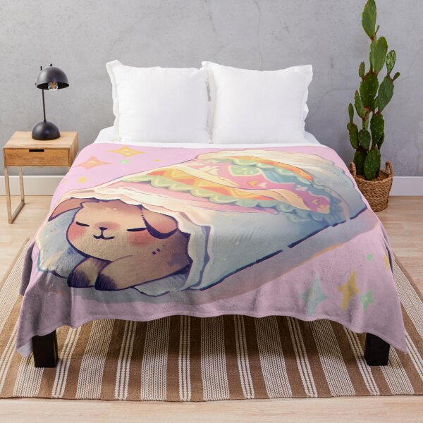 Item preview, Little Llama in burrito blanket designed and sold by WoollenLlama.