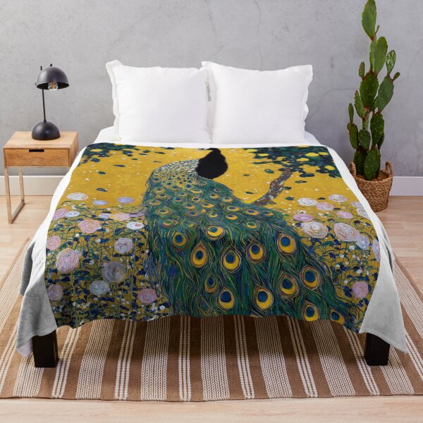 Item preview, Elegant Peacock Among Blossoms designed and sold by lautir.