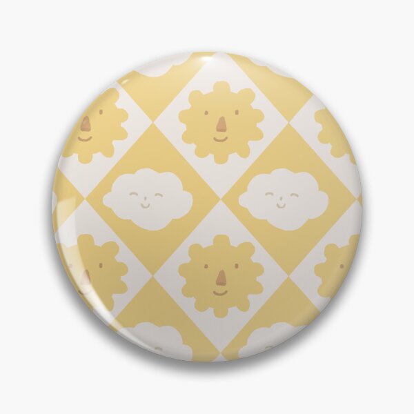Item preview, Cute Smiling Sun and Cloud Pattern – Yellow & White Kawaii Weather Cartoon Design designed and sold by Naine  M..