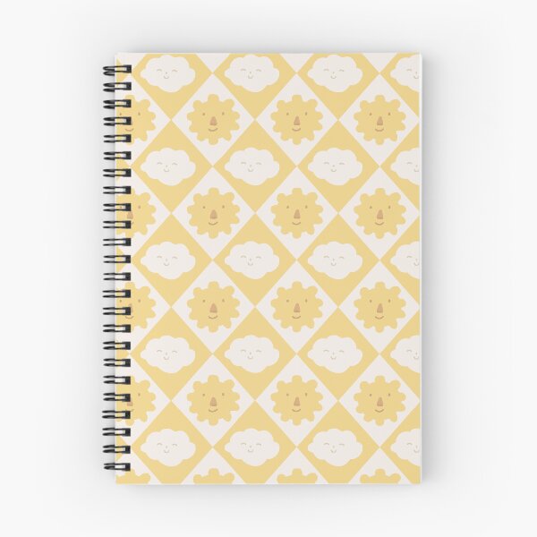 Item preview, Cute Smiling Sun and Cloud Pattern – Yellow & White Kawaii Weather Cartoon Design designed and sold by Naine  M..