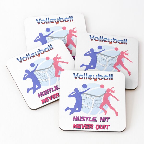 Artikelvorschau, Volleyball: Einsatz, Schläge, niemals aufgeben entworfen und verkauft von Wicked Wolf Poker.