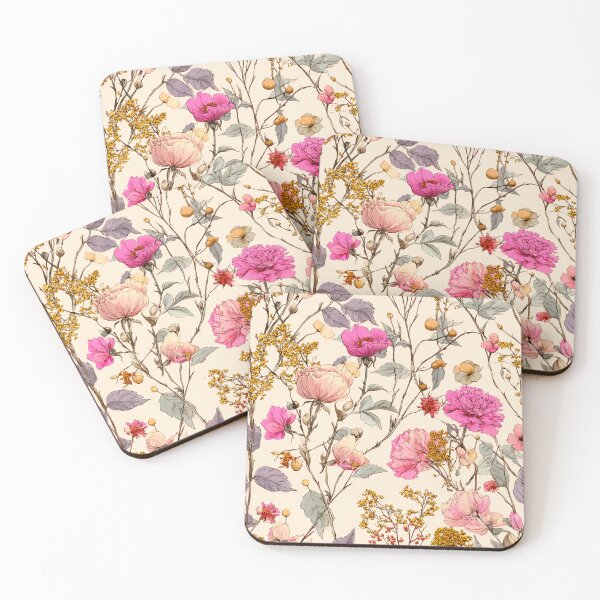 Item preview, Boho Pastel Delicate Floral Seamless Pattern designed and sold by BonaDesignsArt.