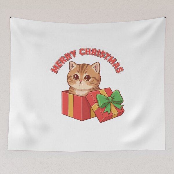 Item preview, Christmas Munchkin Kitten Gift Box designed and sold by Astraskal.